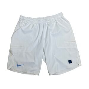 Nike Men's RF Roger Federer Court Ace Flex Tennis White 2018 Shorts 9" sz S Rare